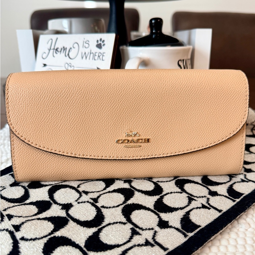 Coach Tan Leather Wallet